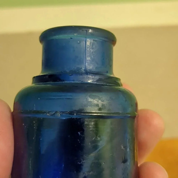 Cobalt  Blue Ink Well - Picture 3 of 6